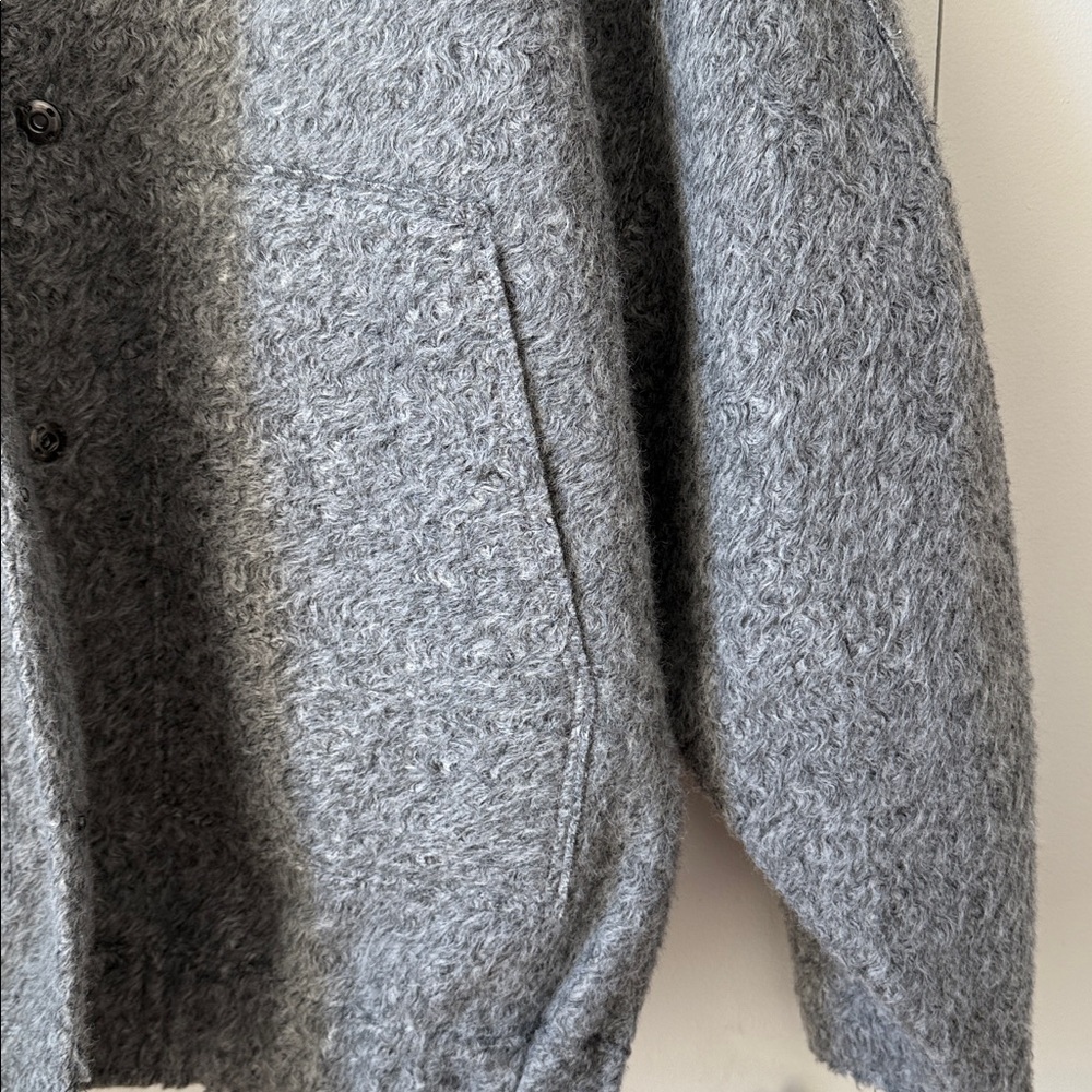 Zara Dark Grey Textured Jacket - Picture 3 of 6